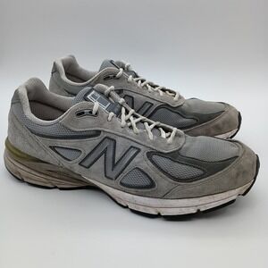 New Balance 990v4 Made in USA Mens Grey Running Shoes Size 13
